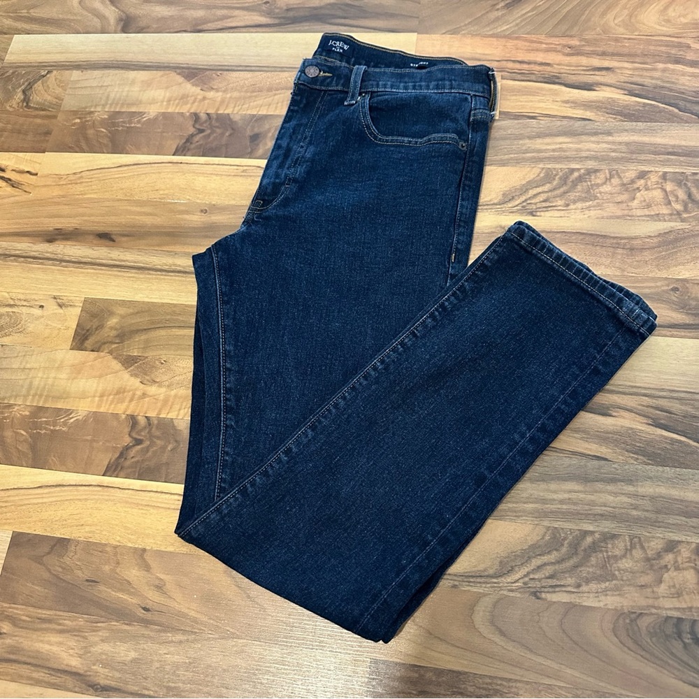 J. Crew Signature Flex Straight-Fit Jeans Men’s Size W31 L32 Dark Wash